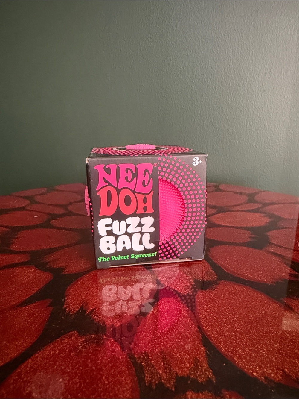 Schylling NeeDoh Fuzz Ball Pink
